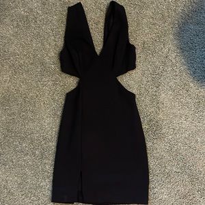 Black Mini Dress with Cut outs